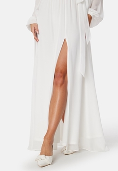 Vestido Noiva Kimono Fenda Minimalista na internet