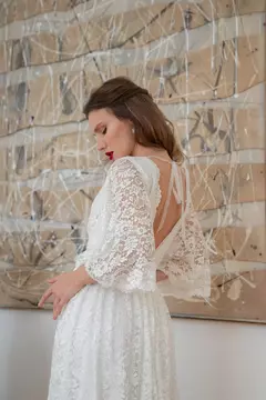 Vestido Noiva Renda Vintage Classic - loja online