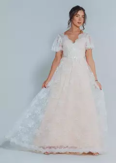 Vestido Noiva Vintage Clean Renda na internet