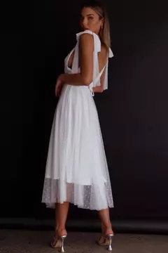 Vestido Noiva Midi Poá na internet