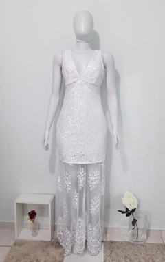 Vestido Noiva Ensaio Pré Wedding Paetês