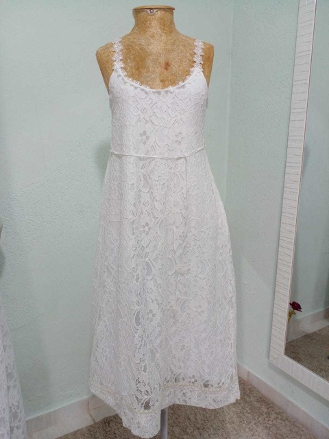 Vestido Midi Alcinha Noiva Civil
