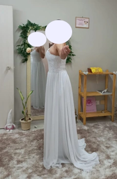 Vestido Noiva Bohemian Ellis - Estilista Viviane Batista