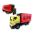 Caminhão Carreta Refrigerante Vermelho Com Baú e Carroceria