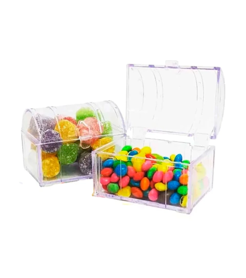 10 Un. Bau Acrilico Transparente Decoracao e Personalizacao