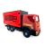 Caminhão Carreta Refrigerante Vermelho Com Baú e Carroceria na internet