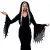 Peruca Morticia Addams Cosplay Adereço Fantasia Carnaval Halloween