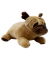 Cachorro Pug Marrom Deitado 27cm Pelúcia Fofy Toys