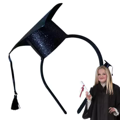 Tiara Chapeu Formatura Capelo EVA Glitter