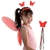 Imagem do Kit Asa de Borboleta com Varinha e Tiara Fantasia para Carnaval Escolha a Cor
