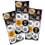 Corinthians Time de Futebol Cartela de Adesivos Stickers 30 Unidades