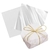 Papel Crepom Para Bem Casado Branco 40 Unidades + Celofane Casamento 40 Unidades