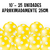 Balão Bexiga Amarelo Poá Branco 10p/25cm 25 Unidades - comprar online