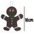 Biscoito de Natal Feltro Decoracao Acessorio - comprar online