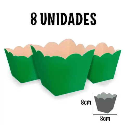 Cachepô Embalagem Lembrancinha e Decoração 8 Un. Varias Cores - loja online