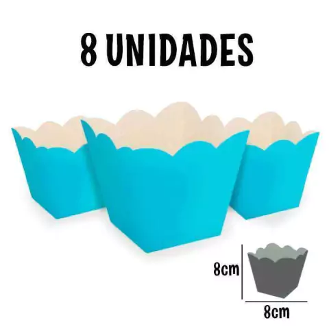 Cachepô Embalagem Lembrancinha e Decoração 8 Un. Varias Cores - comprar online