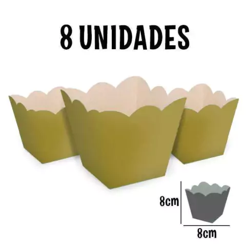 Cachepô Embalagem Lembrancinha e Decoração 8 Un. Varias Cores - loja online