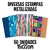 Embalagem Saco Presente Metalizado 15x22cm 50 Un.Diversas Estampas - comprar online