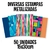 Embalagem Saco Presente Metalizado 15x30cm 50 Un.Diversas Estampas - comprar online