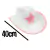 Chapeu Cowboy Branco Detalhes Rosa Com Estrela Country Vaqueira Adereco Fantasia - comprar online