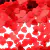 Confete Metalizado Coracao Vermelho Romantico 10g