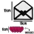 Painel Envelope e Coracao EVA Glitter - comprar online