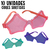 Kit Óculos Translúcidos Cores Cristais Festas Baladas Aniversário 10 Un. Vários Modelos - loja online