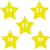 Aplique EVA Estrela Amarela Video Game 5 Und. 5cm