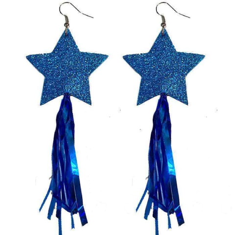 Brinco Estrela EVA Glitter Diversos Modelos Carnval Acessorio - loja online