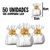 Embalagem Saco Presente Metalizado 10x15cm 50 Un. Diversas Estampas - loja online