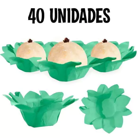 Forminha de Flor Dalia Doces Finos Festas Casamento 40 Un. Várias Cores - Mônica Festas - Artigos de Festas | Fantasias | Embalagens