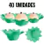 Forminha de Flor Dalia Doces Finos Festas Casamento 40 Un. Várias Cores - Mônica Festas - Artigos de Festas | Fantasias | Embalagens
