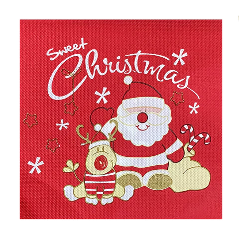 Guardanapo Estampado Natal Papai Noel Folha Dupla 12 Unidades. - Mônica Festas - Artigos de Festas | Fantasias | Embalagens