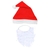 Fantasia Papai Noel Kit Completo Barba Roupa Gorro e Cinto - comprar online