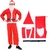 Imagem do Fantasia Papai Noel Kit Completo Barba Roupa Gorro e Cinto