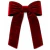 Laço Vermelho Veludo Longo Grande Decorativo 40cm