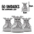 Embalagem Saco Presente Metalizado 10x15cm 50 Un. Diversas Estampas - Mônica Festas - Artigos de Festas | Fantasias | Embalagens