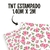 Tecido TNT Estampado Petalas e Rosas 1,4m x 2m Decoracao - comprar online