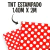 Tecido TNT Estampado Vermelho com Poa Branco 1,4m x 2m Decoracao - comprar online