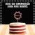 Topo de Bolo Feliz Aniversario Acrilico Rose Gold Espelhado na internet