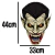 Cabeça Dracula Vampiro Terror Painel Halloween EVA Decoração Festa na internet