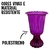Vaso Grego Roxo Translucido Decorativo 19cm Para Festa - comprar online