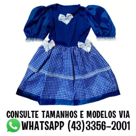 Vestido Festa Junina Caipira Modelos P M G