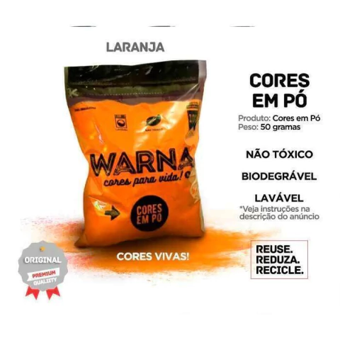 Pó Colorido Warna Tinta em pó Festa 50g