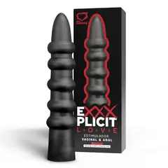 ESTIMULADOR EXXXPLICIT LOVE BLACK LIST MACIÇO 21 X 3,5Cm SEXY FANTASY