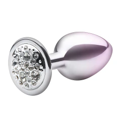 PLUG ANAL COM PEDRA CRAVEJADA P LINHA LITE SEXY FANTASY ROSA - comprar online