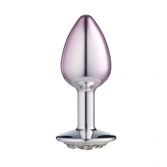 PLUG ANAL COM PEDRA CRAVEJADA P LINHA LITE SEXY FANTASY ROSA na internet