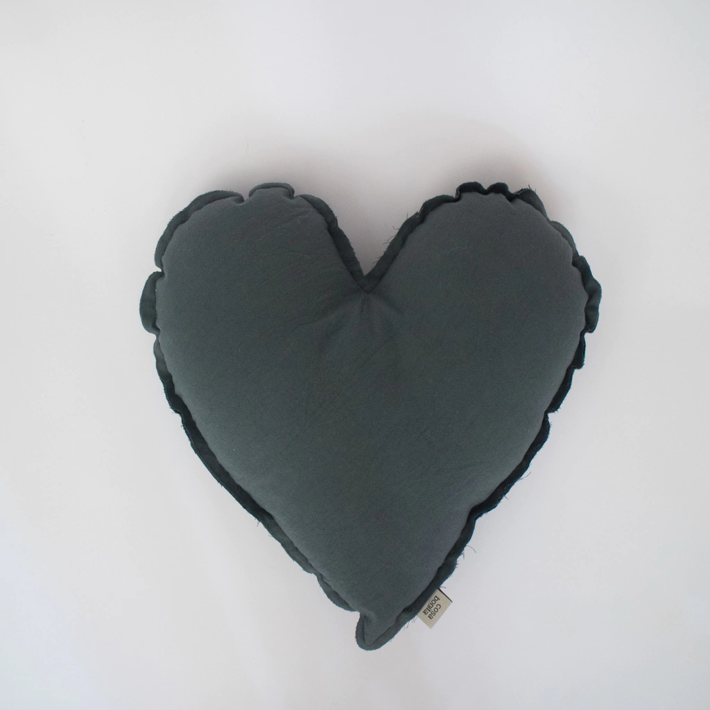 Almohadón Corazón, Liso varios colores