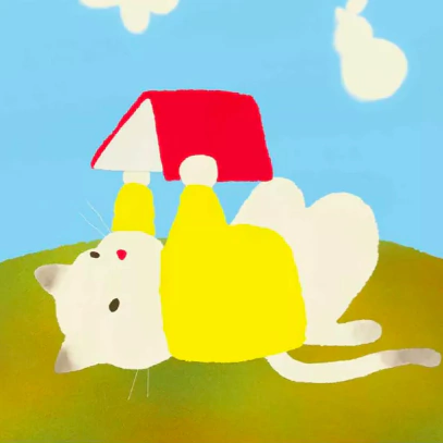 Gatito lector, de Giulia Sagramola