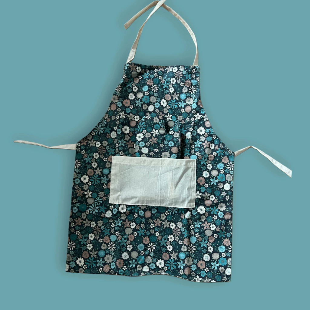 Delantalcito de cocina con manoplita, Liberty Azul